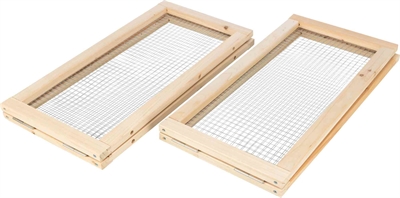 TRIXIE Ren voor cavia's Indoor 4 elementen | Uitbreidbaar in lengte & hoogte - Onbehandeld hout/metaal - 4x60x30 cm