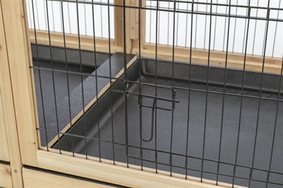 TRIXIE Indoor Verblijf Cavia's en Konijnen 150×50×60 cm – Hout/Metaal