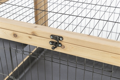 TRIXIE Indoor Verblijf Cavia's en Konijnen 150×50×60 cm – Hout/Metaal