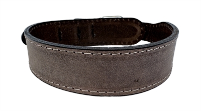 SAZZZ Hondenhalsband Boho Vintage Leer Bruin 32-39×3 cm – Verstelbaar