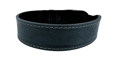 SAZZZ Hondenhalsband Boho Vintage Leer Antraciet 32-39×3 cm