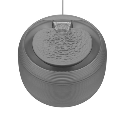 MARTIN Drinkfontein Kat en Kleine Hond Zwart 21×21×15 cm – 2,5 ltr