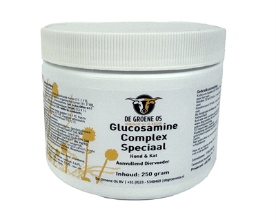 DE GROENE OS Glucosamine Complex Hond/Kat 250 gr – Gewrichten ondersteuning