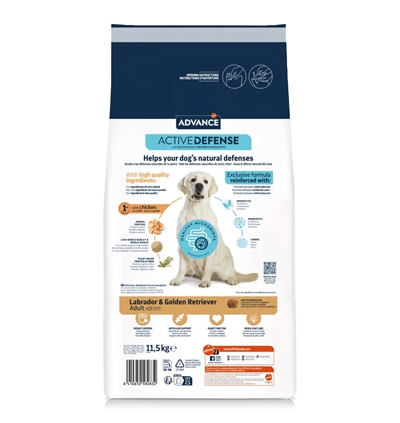 ADVANCE Hondenvoer Adult Labrador Retriever Gewichtsbehoud met L-carnitine & Gewrichtsondersteuning - 11,5 kg