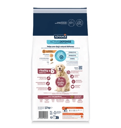 ADVANCE hondenvoer Maxi Senior 12 kg - voor grote rassen