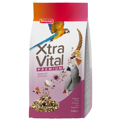 BEAPHAR Papegaaienvoer Xtravital - Volledige voeding met eivoer & vitaminen - 3 kg