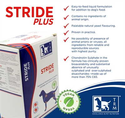 TRM Gewrichtssupplement STRIDE PLUS - Glucosamine & chondroïtine voor kraakbeen en mobiliteit - Vloeibaar, vegan - 200 ml