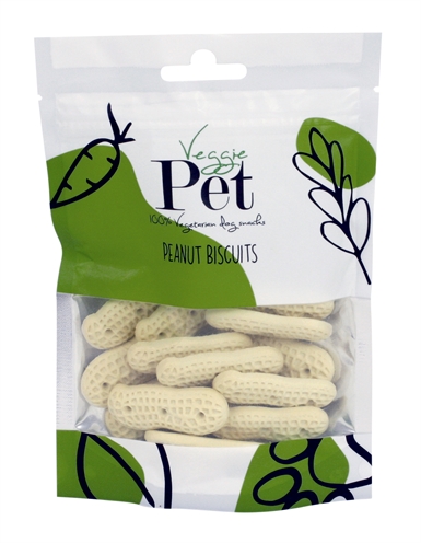 VEGGIE PET Hondenkoekjes Peanut Biscuits 100 gr – Plantaardig