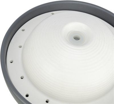 TRIXIE Drinkfontein VITAL DOME Keramiek Grijs/Wit 20×10×20 cm – 1,5 Ltr