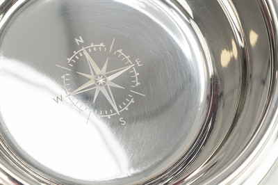 TRIXIE Hondenvoerbak Set Hout/RVS Wit 38×18×10 cm – 2x400 ml