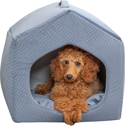 TRIXIE Kattenmand Iglo Alena 40×45×40 cm – Blauw/Grijs