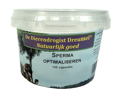 Dierendrogist Sperma Optimaliseren Capsules 150 st – Voedingssupplement