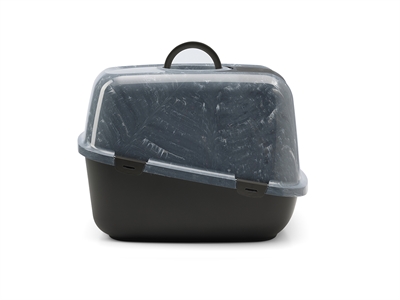 SAVIC Kattenbak Nestor Jumbo Grijs/Zwart 66,5×48,5 cm – XXL