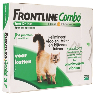 FRONTLINE Kat Combo Spot On 3 Pipetten - Compleet tegen Vlooien & Teken