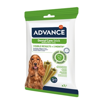 ADVANCE Tandverzorgende kauwsnack Dental Care Stick Medium/Maxi Vermindert tandplak - 180 g (7 st)