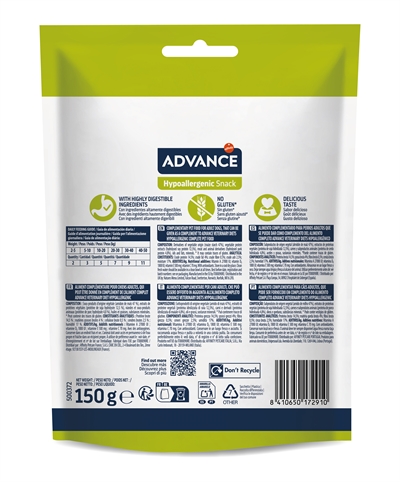 ADVANCE Hypoallergene Snack 150 gr – Hondensnack voor betere spijsvertering