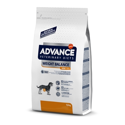 ADVANCE VETERINARY DIET hondenvoer Dog Weight Balance Mini 1,5 kg – dieetvoer