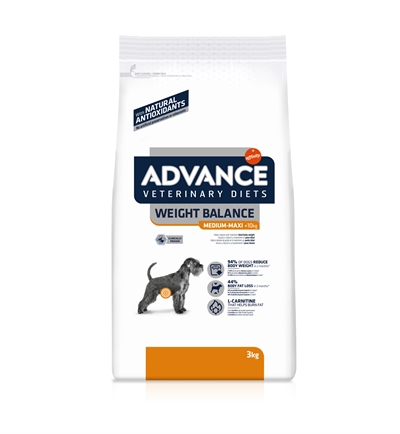 ADVANCE VETERINARY DIET Hondenvoer Weight Balance 3 kg – Medium/Maxi