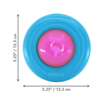 KONG Puppy Voerbal Gyro Assorti 7,5×13×13 cm – Intelligent Speeltje