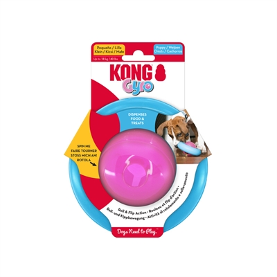 KONG Puppy Voerbal Gyro Assorti 7,5×13×13 cm – Intelligent Speeltje