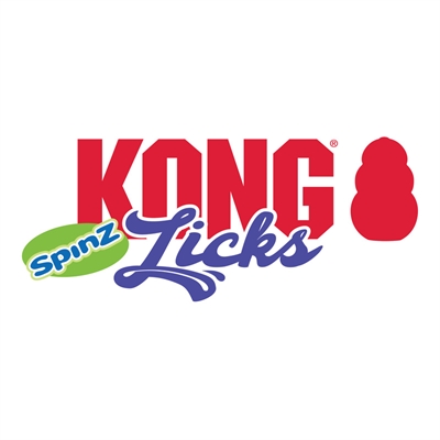 KONG Hondenspeeltje KONG Licks Spinz Paars 15×15 cm – Innovatief en uitneembaar
