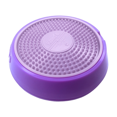 KONG Hondenspeeltje KONG Licks Spinz Paars 15×15 cm – Innovatief en uitneembaar