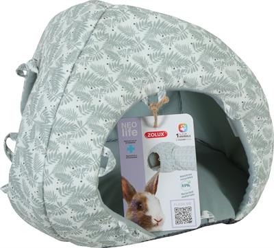 ZOLUX Neolife Iglo Konijn Groen 30×30×25 cm – Eco-vriendelijk Fleece