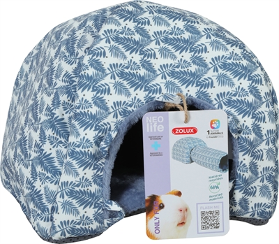 ZOLUX Caviiglo Neolife Blauw 25×25×20 cm – Eco-vriendelijk Fleece