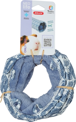 ZOLUX Cavia Speeltunnel Neolife Blauw 40×15×15 cm – Eco-vriendelijk
