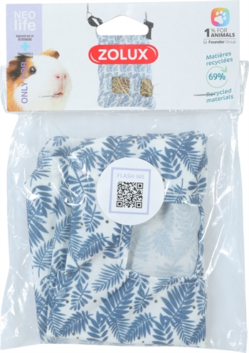 ZOLUX Hooizak Cavia Blauw 20×25 cm – Neolife Eco-vriendelijk