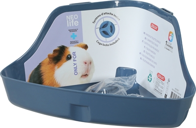 ZOLUX Hoektoilet Cavia Blauw 32×25×15 cm – Eco-vriendelijk