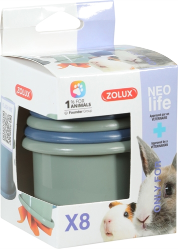 ZOLUX Neolife Treat Hiding Cup Set – Eco-vriendelijk speelgoed voor konijnen