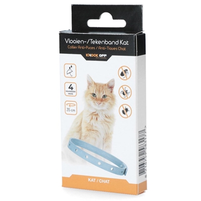 MARTIN Vlooienband Kat HERY ZEROPUCE 35 cm – Natuurlijk Geraniol