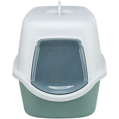 TRIXIE Kattenbak Vico Salie/Wit 56×40×40 cm - Kunststof met Kap