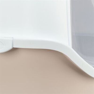 TRIXIE Kattenbak Vico Blush/Wit 56×40×40 cm – Kunststof met Kap