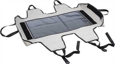 TRIXIE Hondenligbed Stretcher Inklapbaar | Mesh-verkoelend, afneembare wasbare hoes - Grijs/zwart - 120x70x19 cm / max 35 kg