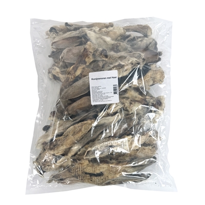 PETSNACK Konijnenoren Hondensnack 1 kg – Natuurlijk & Gezond