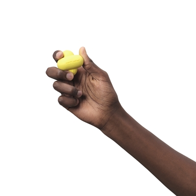 EARTH RATED Hondenspeeltje Fetch Toy Rubber Onvoorspelbaar stuiterend, duurzaam natuurlijk rubber - Geel - 7,5x7,5x4,5 cm