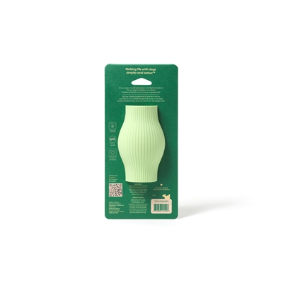 EARTH RATED Treatdispenser Treat Toy Rubber vulbaar & onvoorspelbaar rollend - Natuurlijk rubber - 11x7 cm