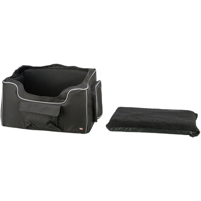 TRIXIE Autostoel Hond Zwart/Grijs 56×36×37 cm – Veilig en Comfortabel