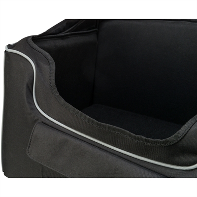 TRIXIE Autostoel Hond Zwart/Grijs 56×36×37 cm – Veilig en Comfortabel
