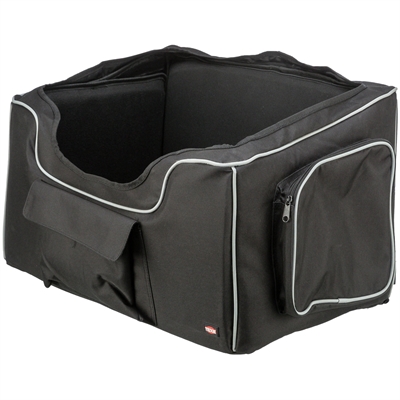 TRIXIE Autostoel Hond Zwart/Grijs 56×36×37 cm – Veilig en Comfortabel