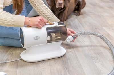 TRIXIE Honden tondeuse set 600W met ingebouwde vachtafzuiger | HEPA-filter - 2 L - netstroom