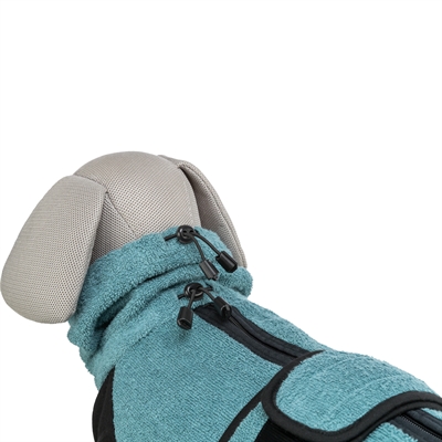 TRIXIE Badjas Badstof - 100% katoen absorberend & verwarmend - Petrol - 38 cm