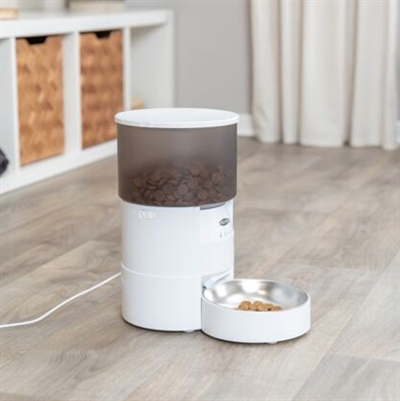 TRIXIE Voerautomaat TX-C Smart Wit 18×18×31 cm – 3 liter