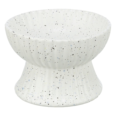 TRIXIE Verhoogde Voerbak Kat Keramiek Wit 200 ml – 13 cm