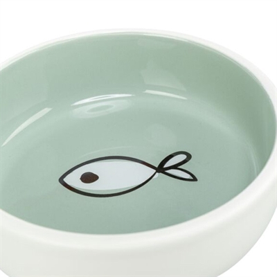 TRIXIE Keramische Voerbak/Drinkbak Kat Assorti 300 ml – Ø 13 cm