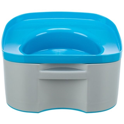 TRIXIE Drinkbak Reisbak Strong 21×21 cm – Donkergrijs/Petrol