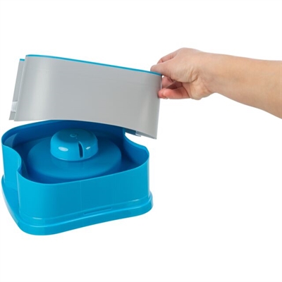 TRIXIE Drinkbak Reisbak Strong 21×21 cm – Donkergrijs/Petrol