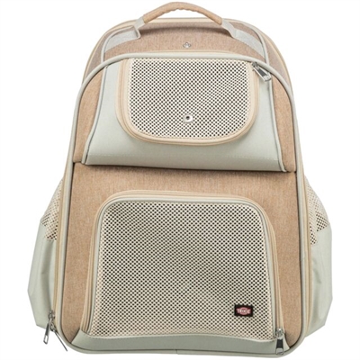 TRIXIE Hondentas Rugtas Willow Beige/Bruin 38×25×45 cm – Comfortabel